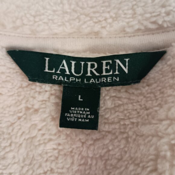 Lauren Ralph Lauren Faux Suede Sherpa Vest Women’s L - Large - Picture 4 of 14